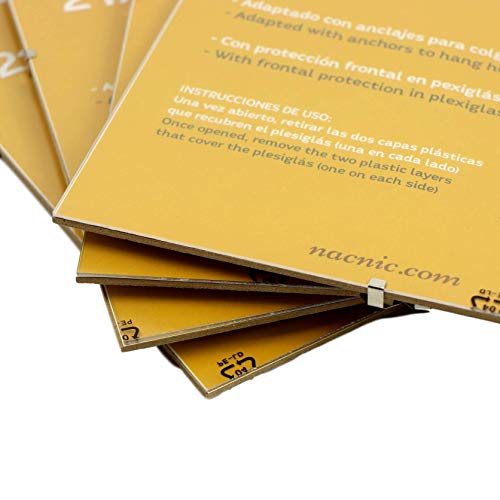 Nacnic Set De 4 Marcos Transparentes Con Plexiglas Para Láminas