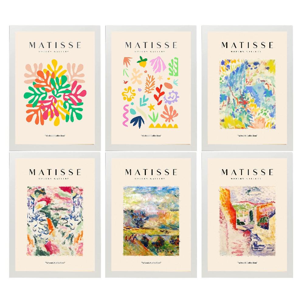 Nacnic Set De 6 Láminas Artísticas De Matisse Modelo Paisajes Nacnic Para Decoración De Interiores