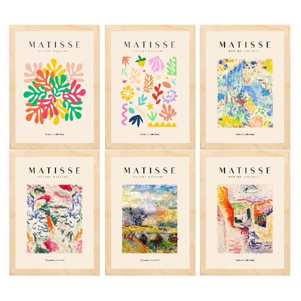 Nacnic Set De 6 Láminas Artísticas De Matisse Modelo Paisajes Nacnic Para Decoración De Interiores