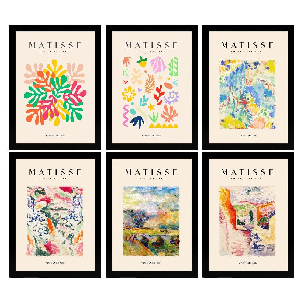 Nacnic Set De 6 Láminas Artísticas De Matisse Modelo Paisajes Nacnic Para Decoración De Interiores