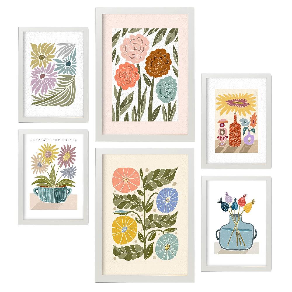 Nacnic Set De 6 Laminas Bloom De Estilo Étnico Nacnic