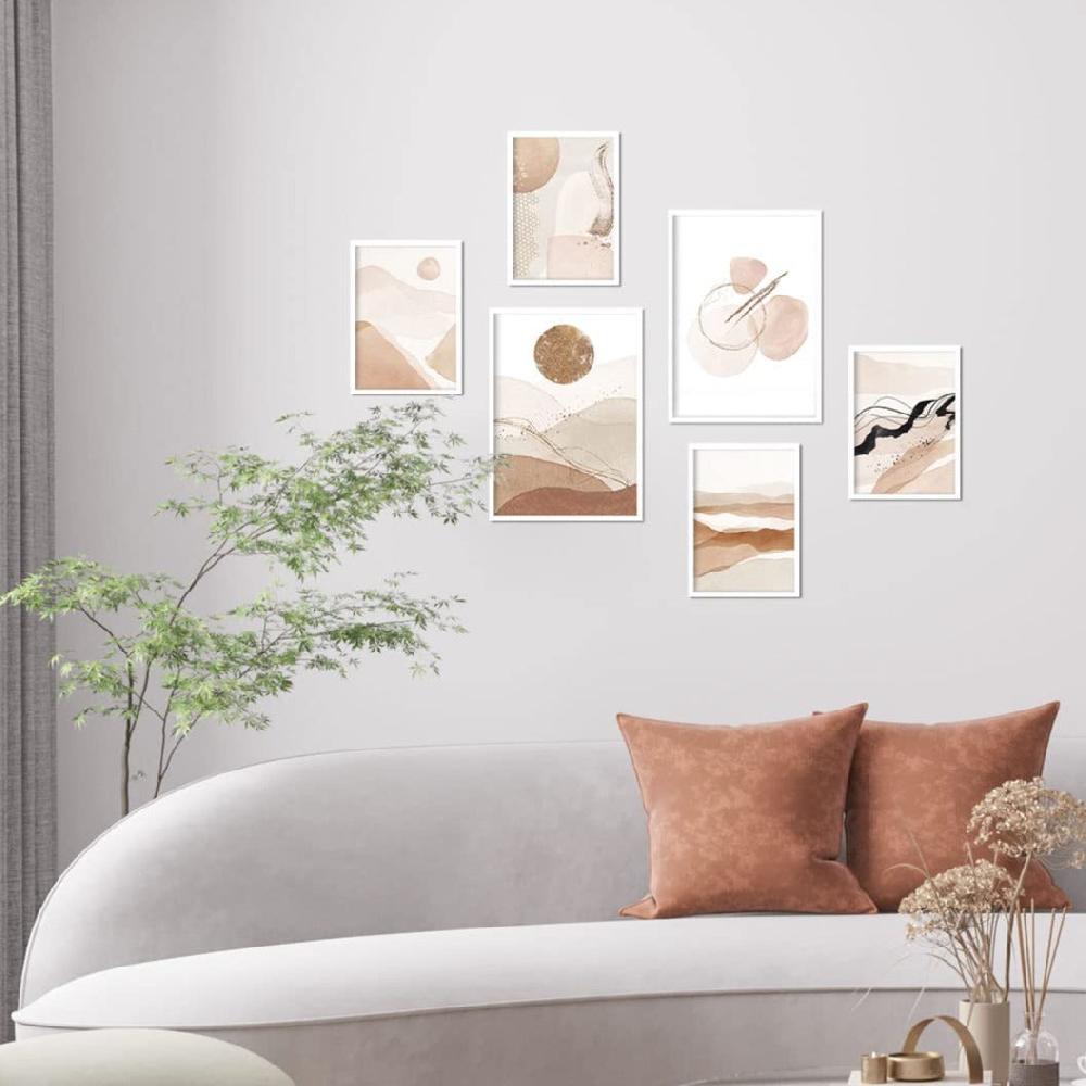 Nacnic Set De 6 Láminas De Arte Abstracto Estilo Collage