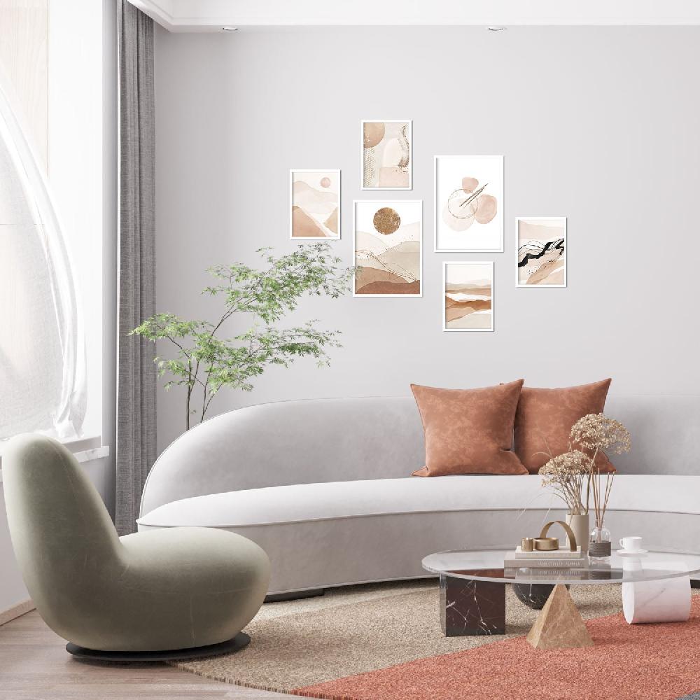 nacnic Set de 6 láminas de Arte Abstracto estilo Collage