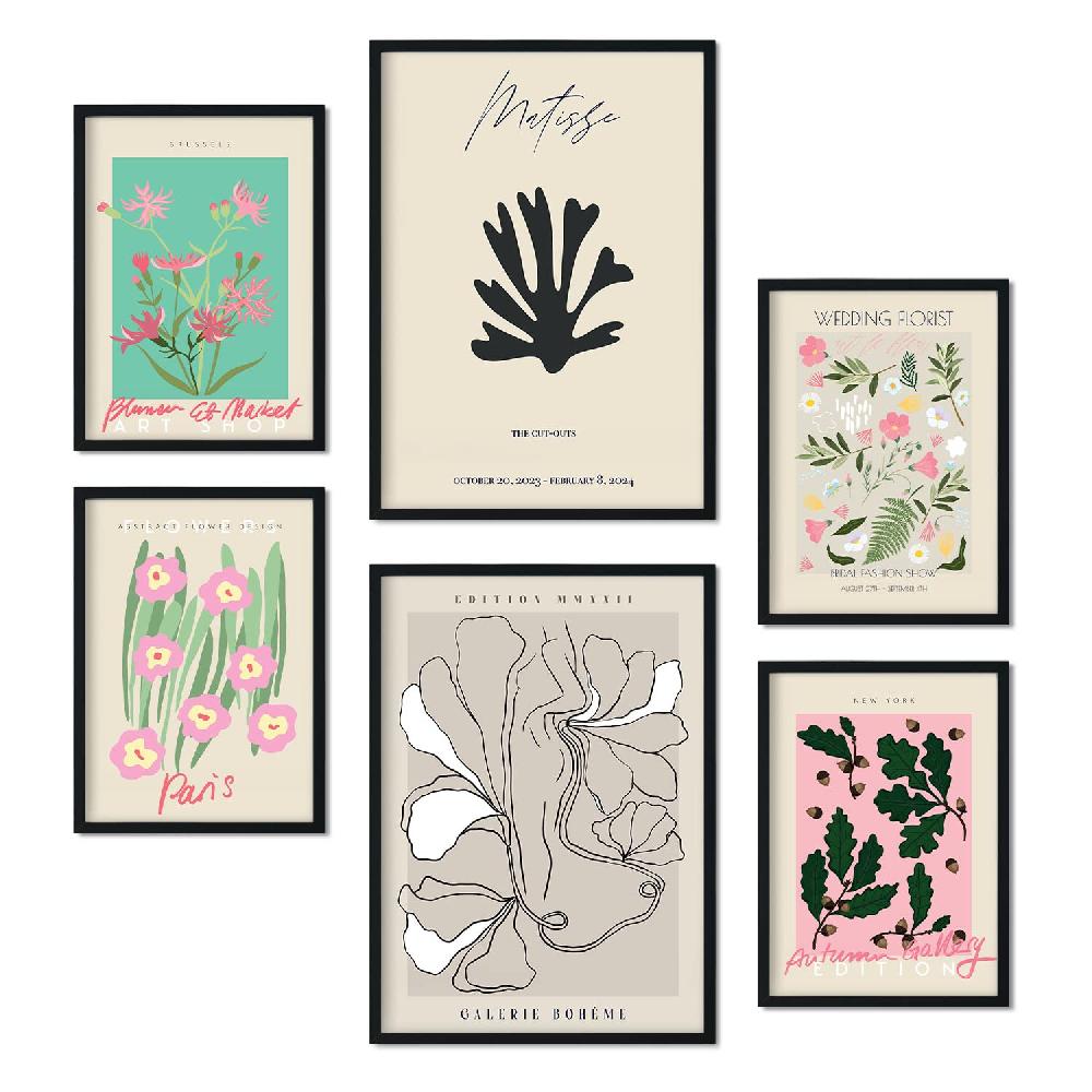 Nacnic Set De 6 Láminas De Exposición Con Estética Collage