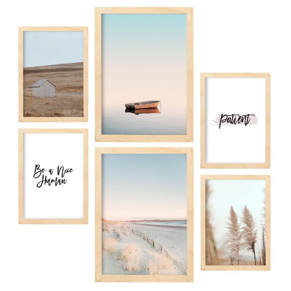 Nacnic Set De 6 Láminas De Fotografía De Playa Y Relax