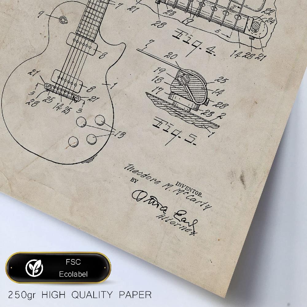 Nacnic Set De 6 Láminas De Música Con Estética Collage