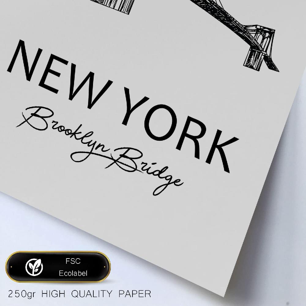 Nacnic Set De 6 Láminas Estilo Nórdico De EE.UU. Y Monumentos