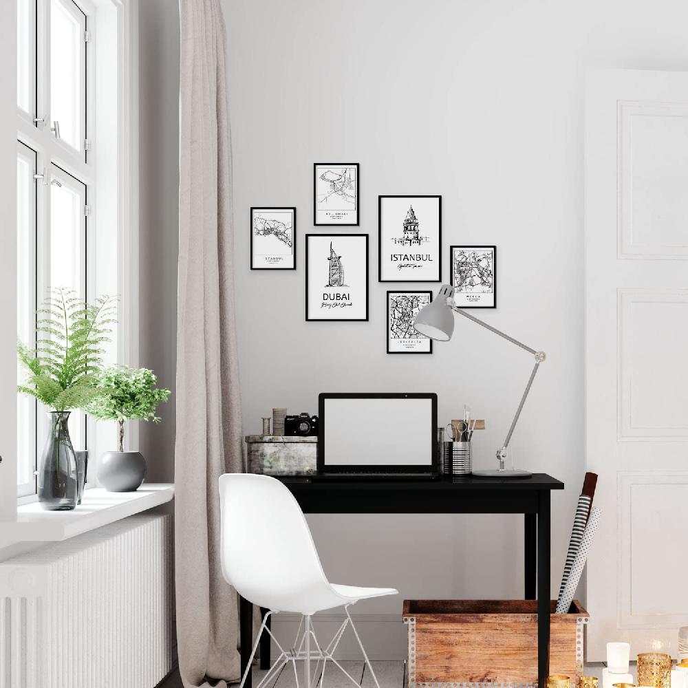 Nacnic Set De 6 Láminas Estilo Nórdico De Oriente Medio