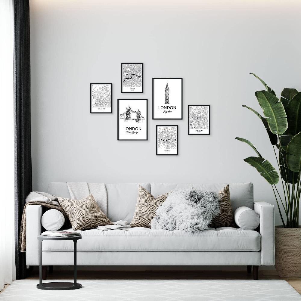 Nacnic Set De 6 Láminas Estilo Nórdico De Reino Unido