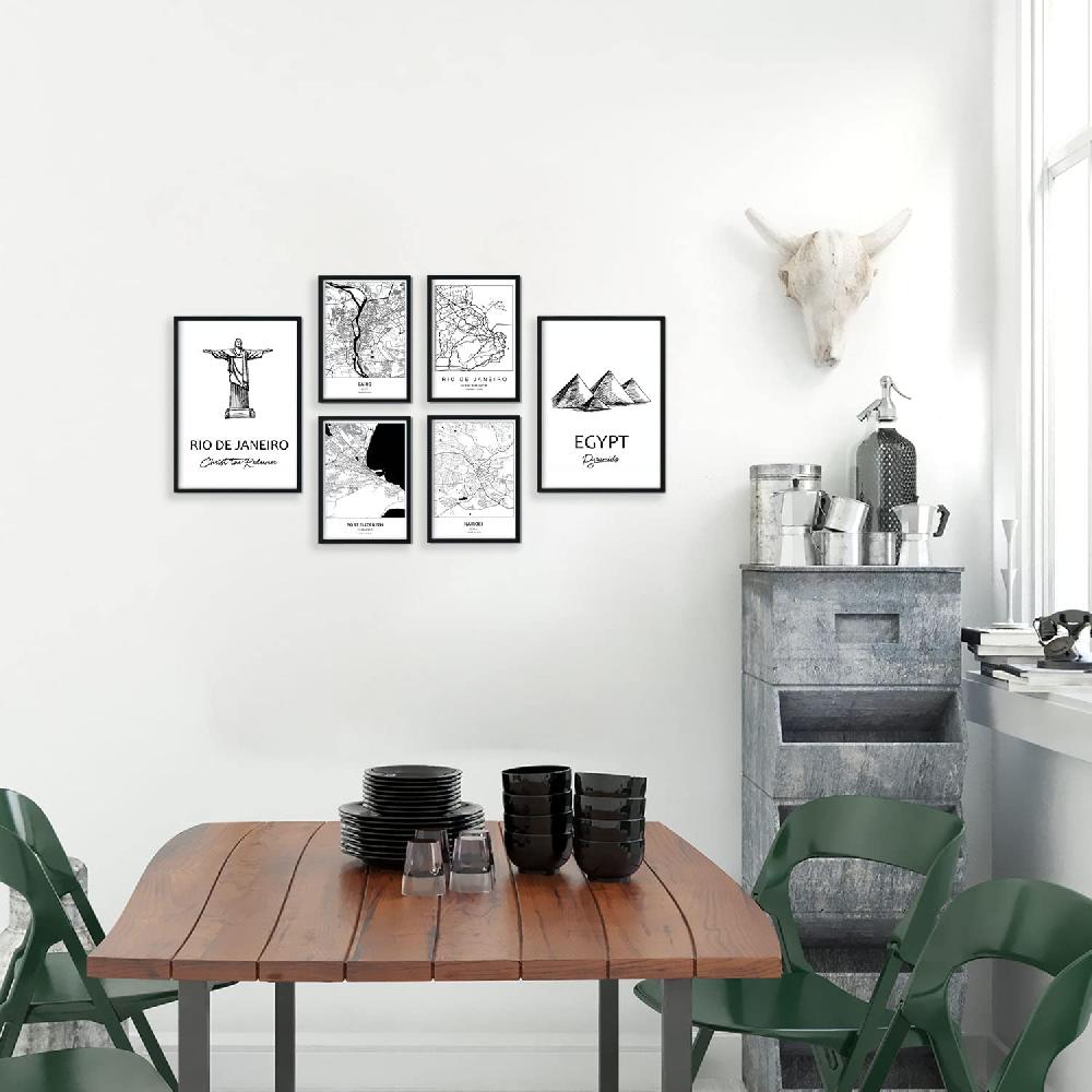 Nacnic Set De 6 Láminas Estilo Nórdico De Sudáfrica