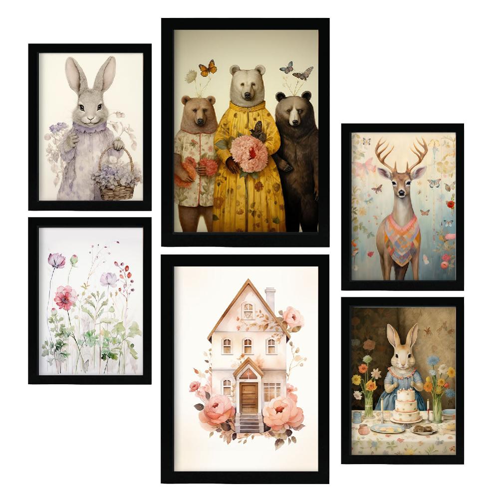 Nacnic Set De 6 Láminas Nacnic De Animales De Mariposa