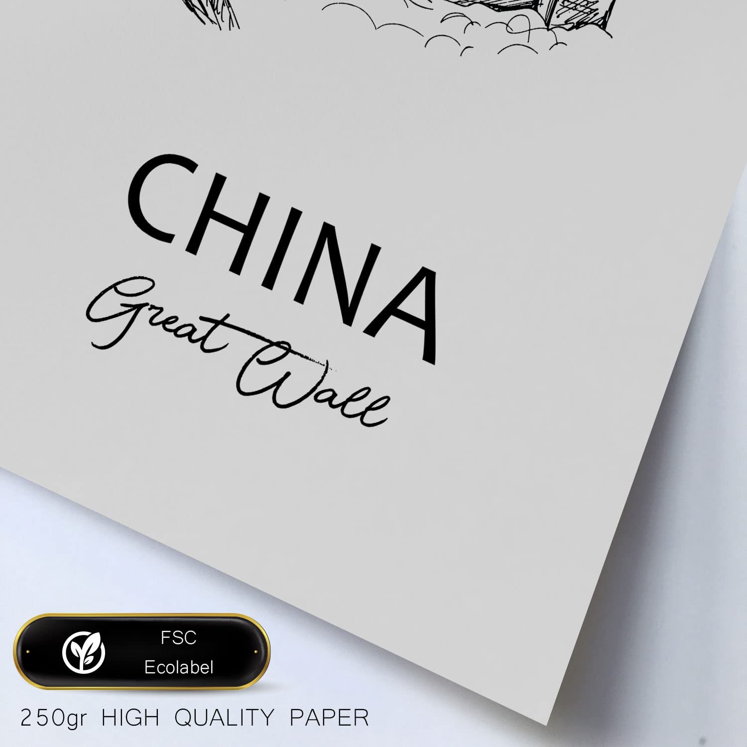 Nacnic Set De 6 Láminas Nórdicas De Asia Del Este Negocio Oficina