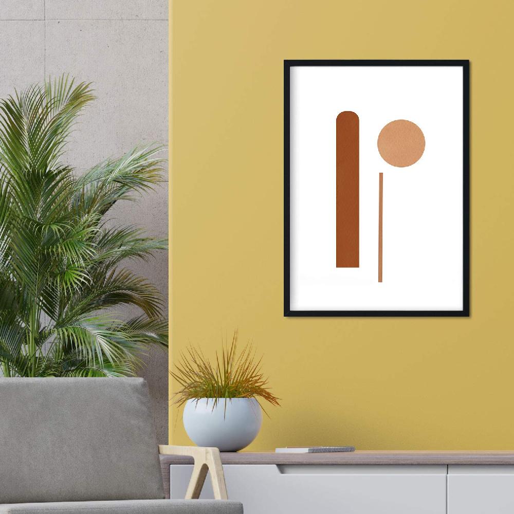 Nacnic Set De Cuatro Láminas Coloridas Diseño Marruecos 'Tierra' Minimalista