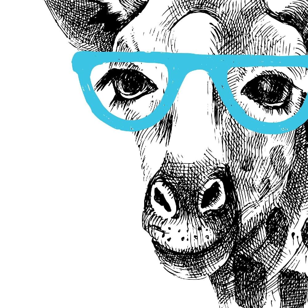 Nacnic Set De Dos Láminas De Animales Ilustrados De Alta Calidad