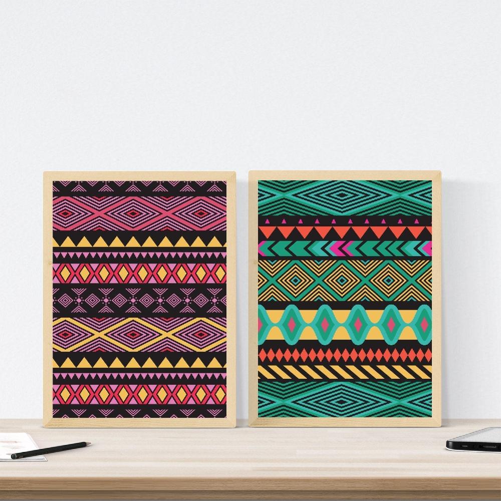 nacnic Set de dos láminas estampadas para salón o habitación