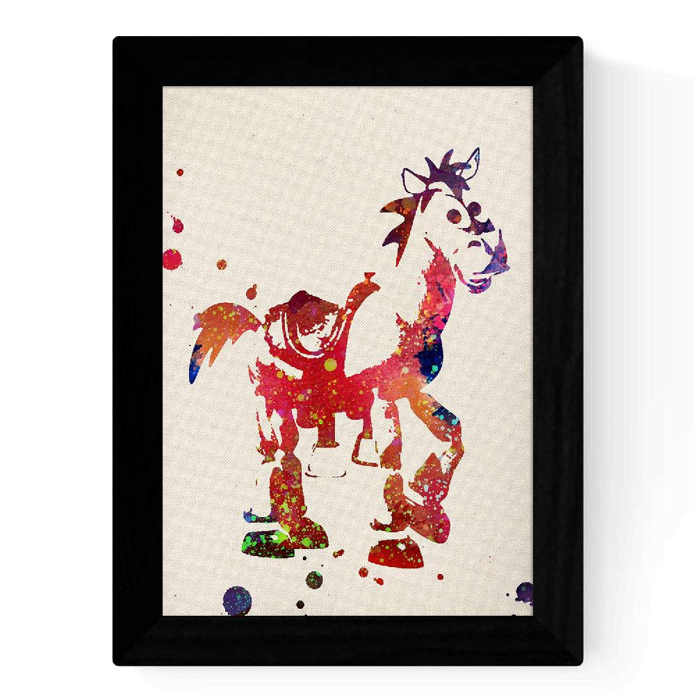Nacnic Set De Láminas Acuarela Toy Story Con Buzz Woody Jessie Y Caballo