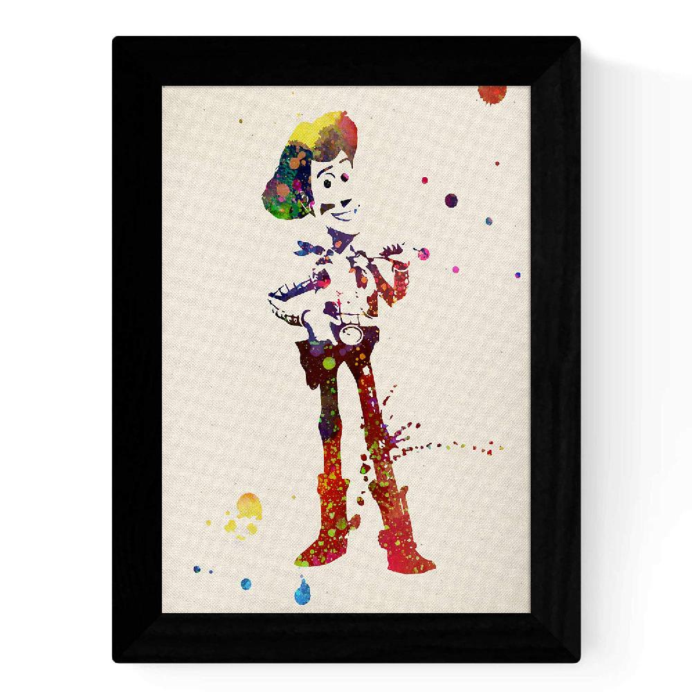 Nacnic Set De Láminas Acuarela Toy Story Con Buzz Woody Jessie Y Caballo