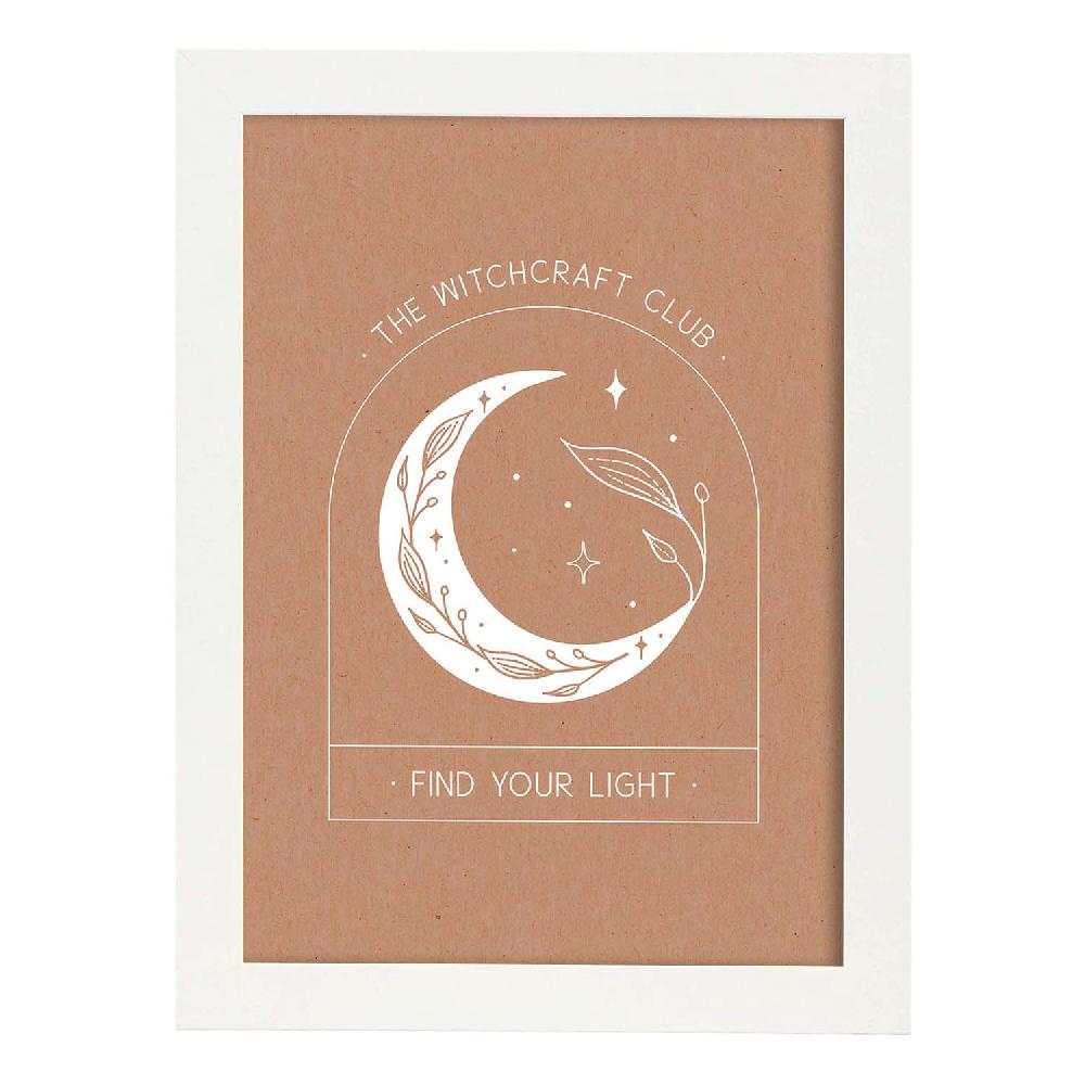 Nacnic Set De Láminas Club De Brujería Con Arte Abstracto Floral En Tonos Tierra