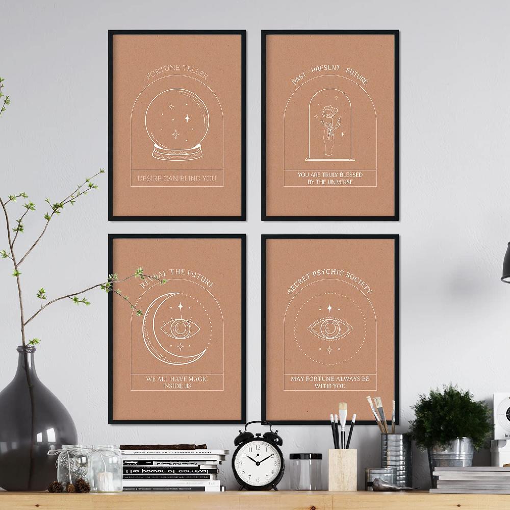 Nacnic Set De Láminas Colección Esotérica De Arte Abstracto Floral