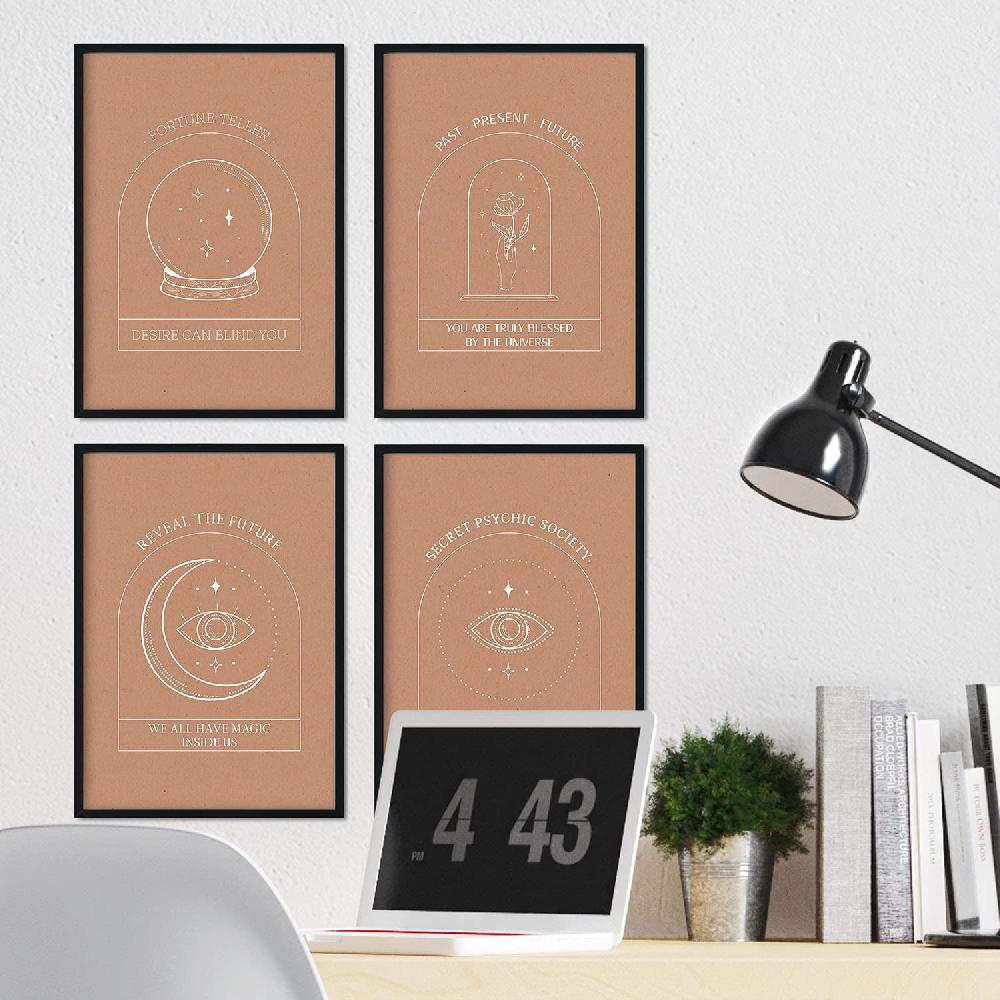 Nacnic Set De Láminas Colección Esotérica De Arte Abstracto Floral