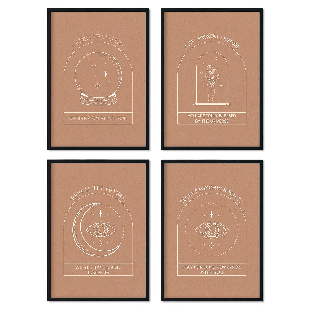 nacnic Set de láminas Colección esotérica de arte abstracto floral