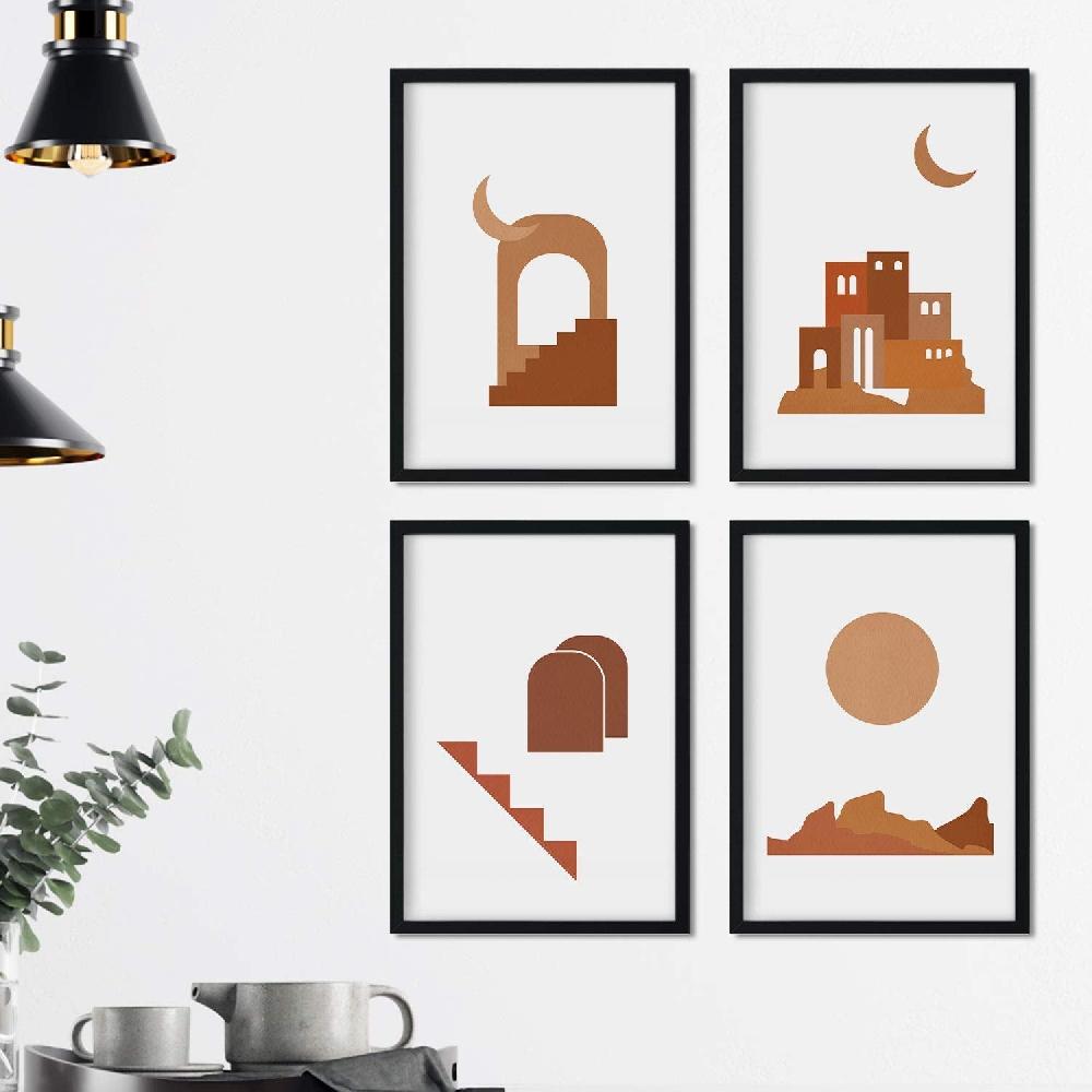 nacnic Set de Láminas Coloridas Diseño Marruecos Minimalista