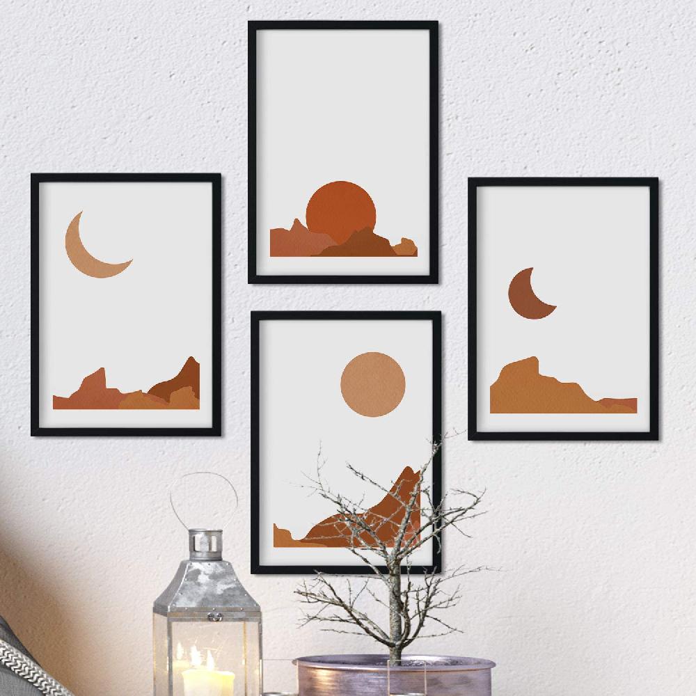 nacnic Set de Láminas Coloridas Diseño Marruecos y Arizona Minimalista