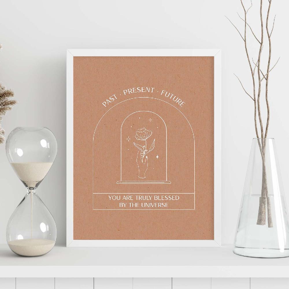 Nacnic Set De Láminas De Arte Abstracto Floral En Tonos Tierra