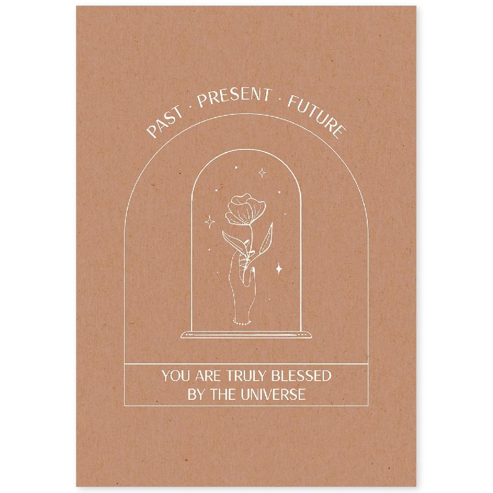 nacnic Set de láminas de arte abstracto floral en tonos tierra