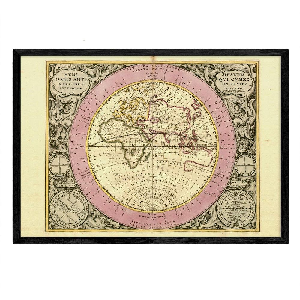 Nacnic Set De Láminas De Mapas Astronómicos Antiguos