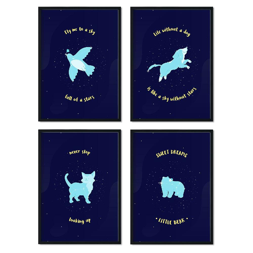 nacnic Set de láminas de mascotas para amantes de los animales