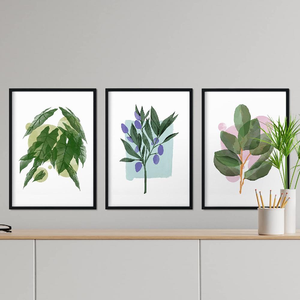 Nacnic Set De Láminas De Plantas Y Flores En Acuarela