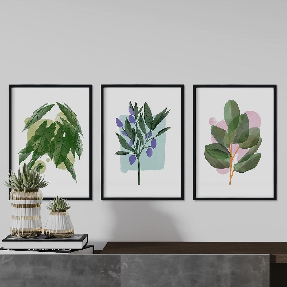 Nacnic Set De Láminas De Plantas Y Flores En Acuarela