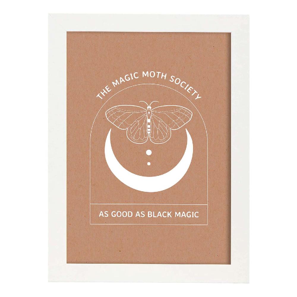 Nacnic Set De Láminas De Polillas Mágicas Con Arte Abstracto Floral