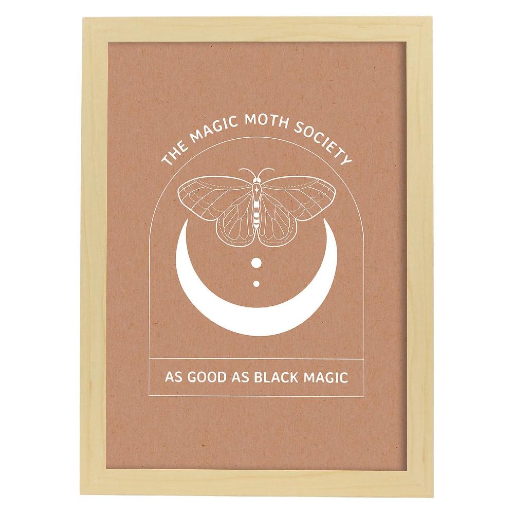 Nacnic Set De Láminas De Polillas Mágicas Con Arte Abstracto Floral