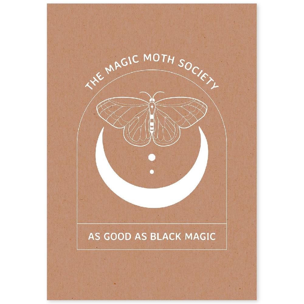 nacnic Set de láminas de Polillas Mágicas con Arte Abstracto Floral