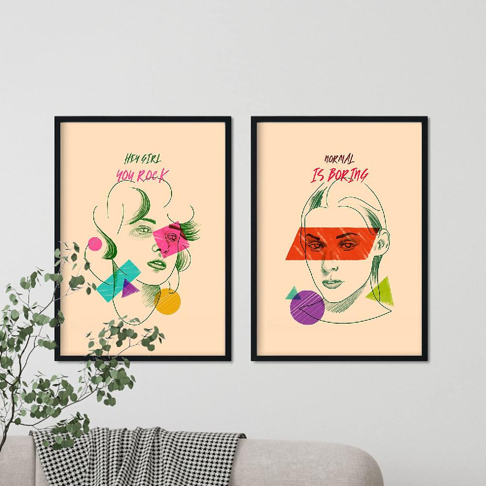 Nacnic Set De Láminas Minimalistas Y Coloridas Pack Verde