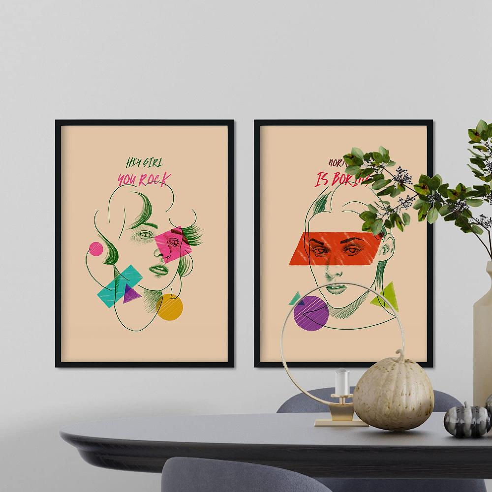 Nacnic Set De Láminas Minimalistas Y Coloridas Pack Verde