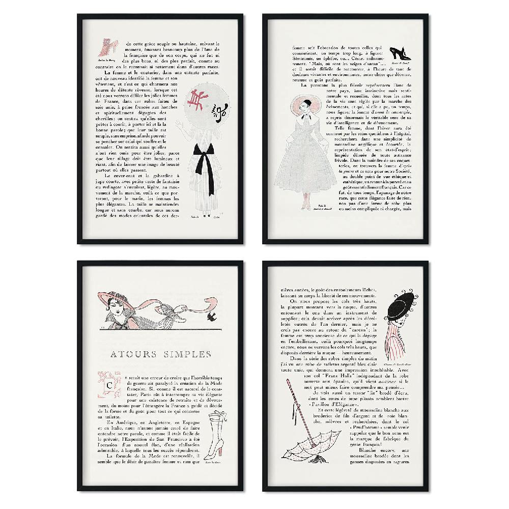 nacnic Set de Láminas Vintage Art Decó George Barbier