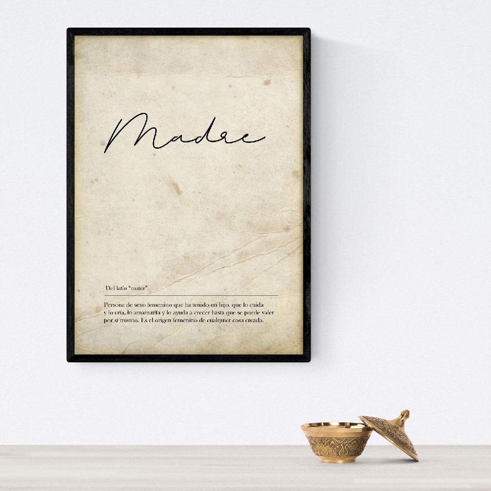 Nacnic Set De Láminas Vintage Con Definiciones Para Madre