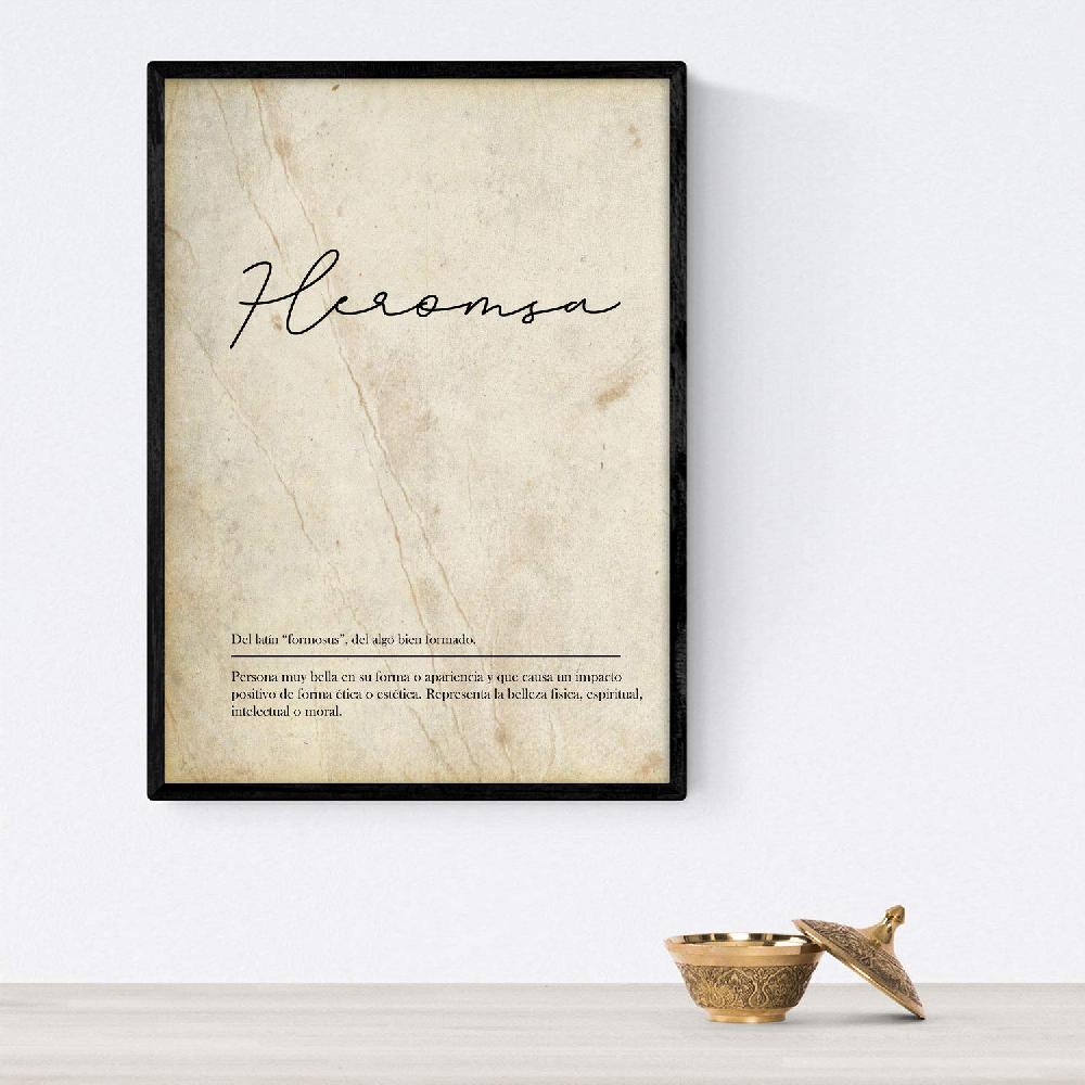 Nacnic Set De Láminas Vintage Con Definiciones Para Madre