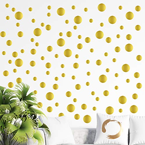 Nacnic Set De Vinilos Decorativos De Círculos Dorados Oficina Tienda