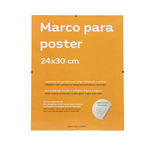 Nacnic Soporte Transparente Para Láminas Con Plexiglas Y Anclajes