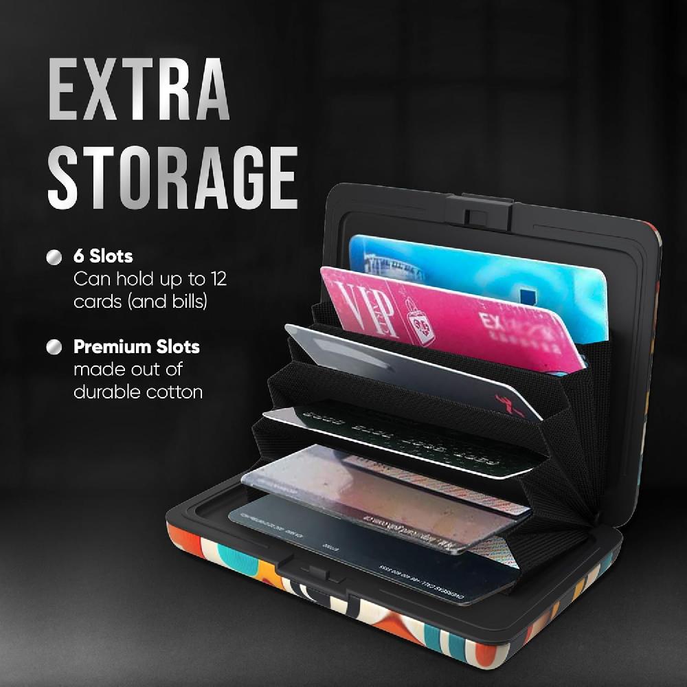 Nacnic TopMost Cartera De Aluminio Con Bloqueo RFID Para Tarjetas De Crédito Para Hombres Y Mujeres Ranuras Para 12 Tarjetas Y Billetes Smiley S Tarjetero Y Billetes