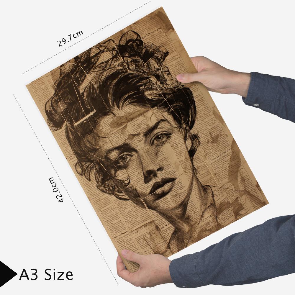 Nacnic Vida Vintage: Vino Tren Zapatos Radio Mujer - Lámina