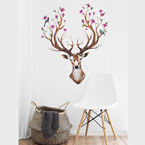 Nacnic Vinilo Adhesivo Cervatillo Para Habitaciones Y Oficinas