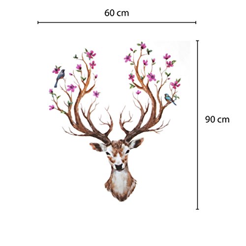 Nacnic Vinilo Adhesivo Cervatillo Para Habitaciones Y Oficinas