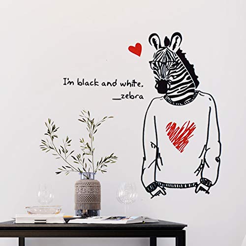 Nacnic Vinilo Adhesivo De Pared Zebra Para Dormitorios Juveniles - Lámina