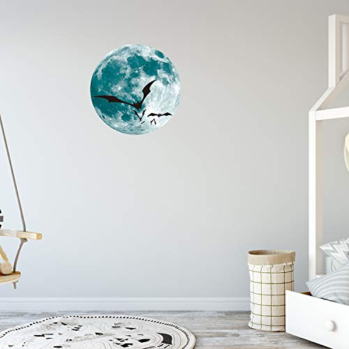 Nacnic Vinilo Decorativo De Luna Y Murciélagos Luminosos