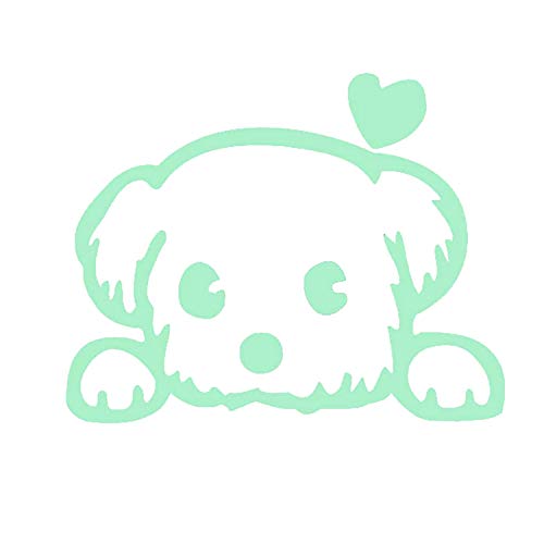 Nacnic Vinilo Decorativo De Perrito Corazón Luminoso En La Oscuridad